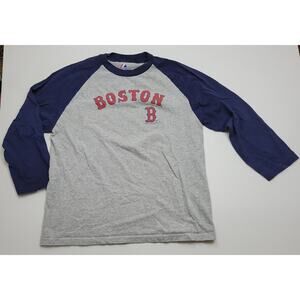 Majestic Boston Red Sox Nike Women's Soft Raglan Sleeve Baseball Top Size L MLB